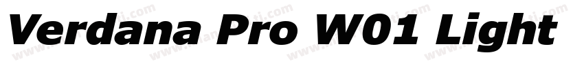 Verdana Pro W01 Light 语言英文字体转换